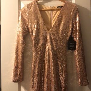 Floor length gown, perfect for a wedding.